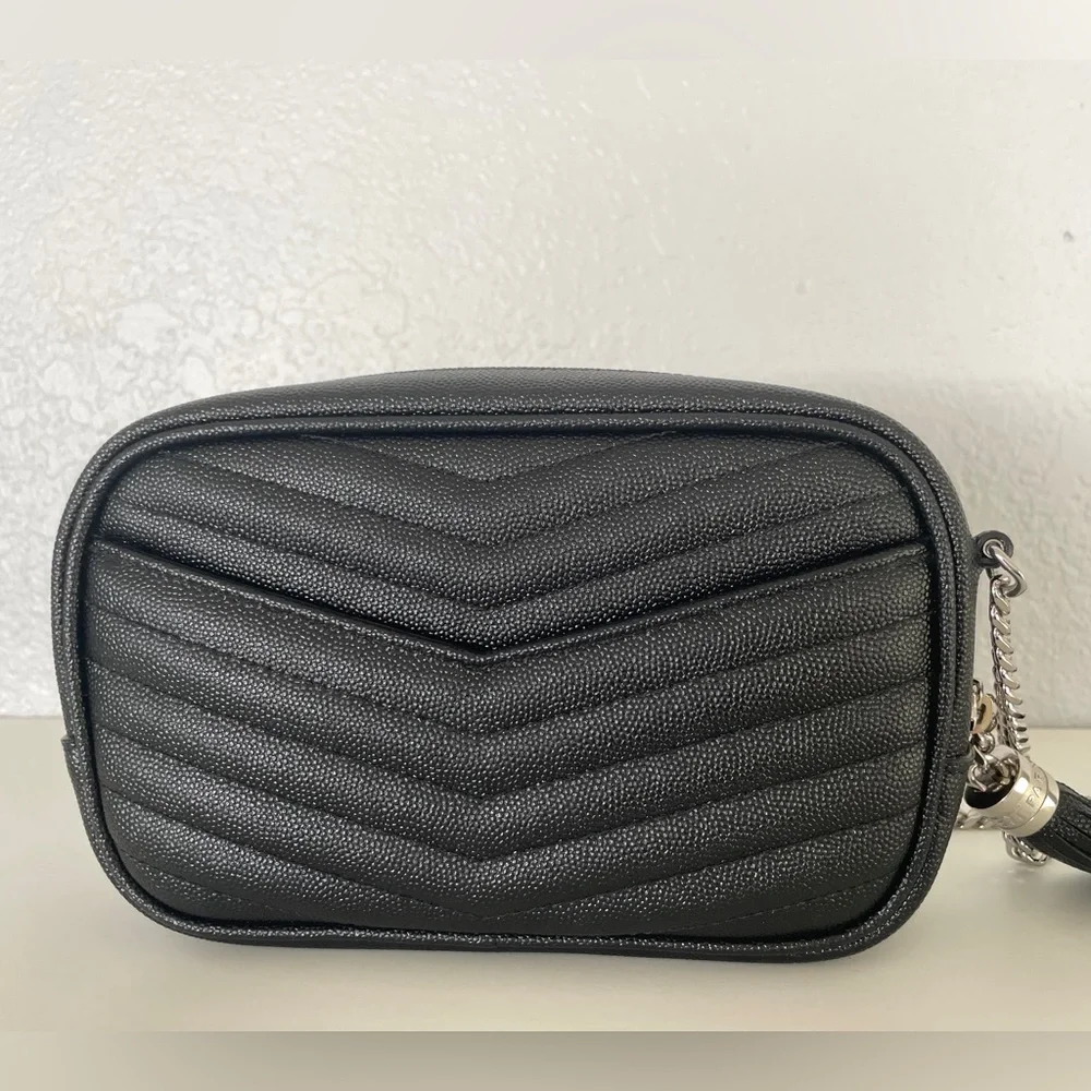 Saint Laurent mini Lou black with silver hardware - Picture 9 of 16